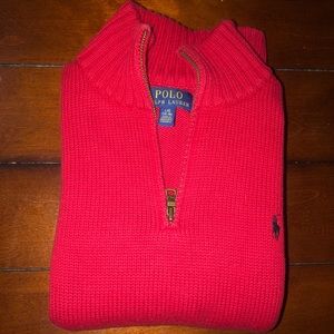 olo Ralph Lauren
Big Boys Cotton Half-Zip Sweater,